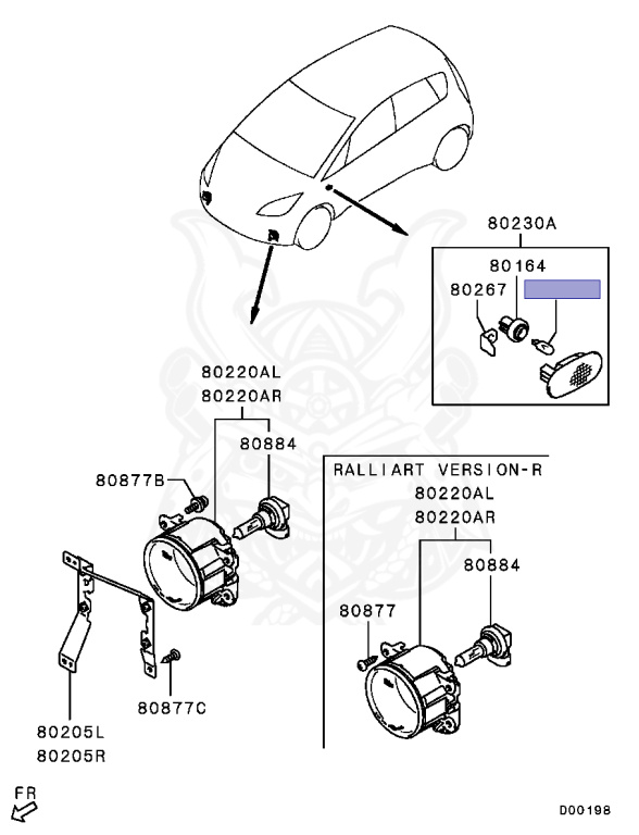 Mitsubishi - Colt Ralliart Version R - Z27AG - 2004 - XNGF5 - 4G15