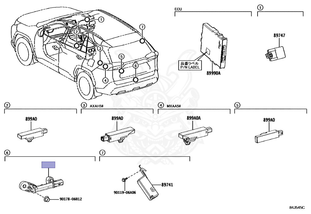 89997-30100 - Toyota - ANTENNA, ELECTRICAL KEY - Nengun Performance
