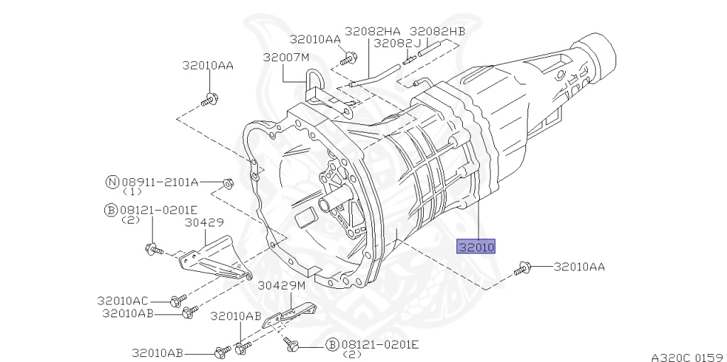 32010-AA100 - Nissan - TRANSMISSION ASSEMBLY - Nengun Performance