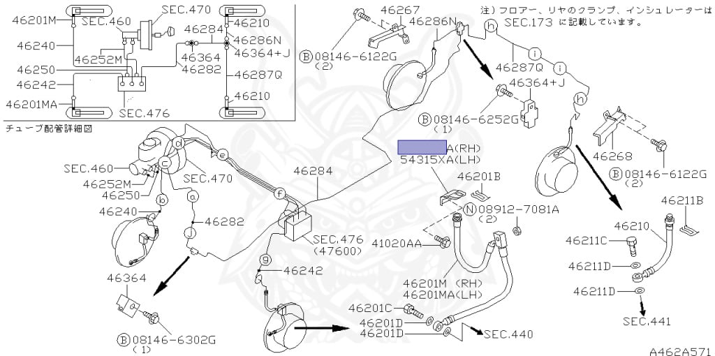 Nissan - Skyline - R34 25GT - ENR34 - 1998 - 25GT - 4 DOOR SEDAN(4S) - AUTOMATIC-FLOOR SHIFT(AT.F4) - High-speed 2-link (IRS.2WD) - RB25DE