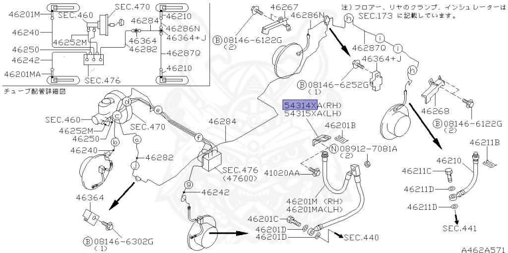 Nissan - Skyline - R34 GT - HR34 - 1999 - 20GT - 4 DOOR SEDAN(4S) - AUTOMATIC-FLOOR SHIFT(AT.F4) - High-speed 2-link (IRS.2WD) - RB20DE