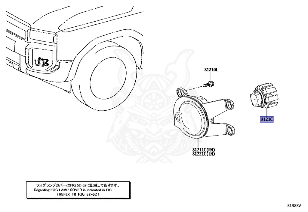 81965-52050 - Toyota - LED, FOG LAMP - Nengun Performance