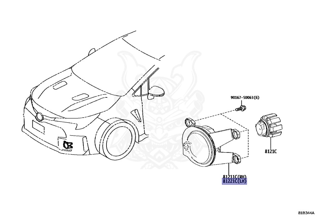 81221-52120 - Toyota - FOG LAMP, LAMP UNIT, LH - Nengun Performance