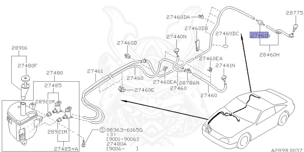Nissan - Sunny - B13 - 1993 - Type S - HARDTOP(K) - 2 WHEEL DRIVE(2WD) - AUTOMATIC TRANSMISSION(AT) - SR18DE