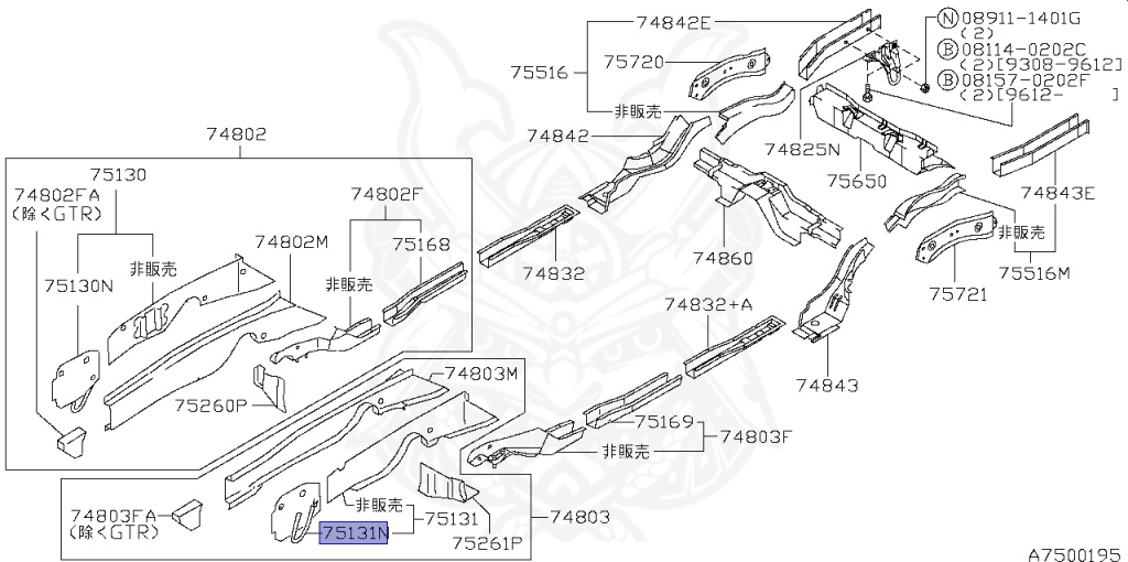 Nissan - Skyline GT-R - BCNR33 - 1995 - GTR TYPE - 2-door hardtop (2K) - 4 WHEEL DRIVE(4WD) - MANUAL TRANS 5-SPEED(MT.F5) - HICAS - RB26DETT