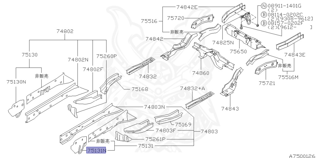 Nissan - Skyline GT-R - BCNR33 - 1996 - GTR/V - 2-door hardtop (2K) - 4 WHEEL DRIVE(4WD) - MANUAL TRANS 5-SPEED(MT.F5) - HICAS - RB26DETT