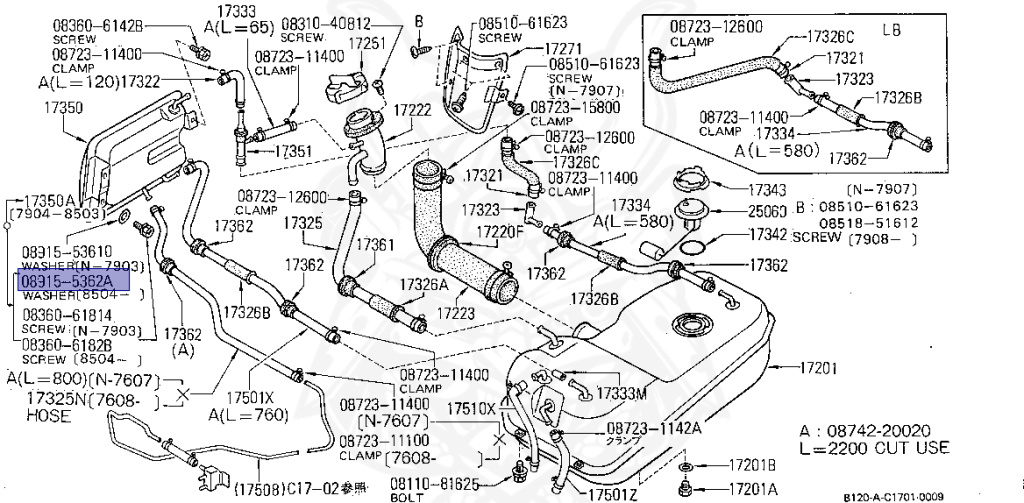 Nissan - Sunny - B120 - 1984 - DELUXE TYPE - MANUAL TRANSMISSION(MT) - A12S