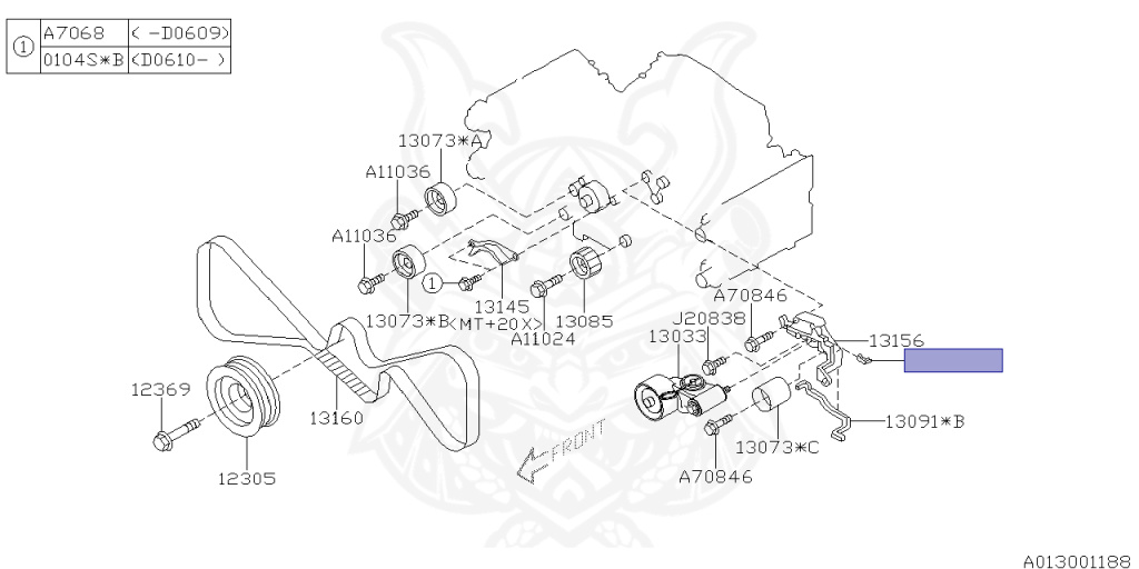 Subaru - Legacy B4 - BL5 - Jan-2003 - 20GT - Sedan - 4W - 5-speed automatic transmission - Right hand - EJ20