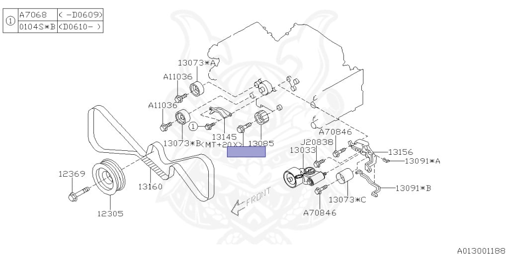 Subaru - Legacy B4 - BL5 - Jan-2003 - 20GT - Sedan - 4W - 5-speed automatic transmission - Right hand - EJ20