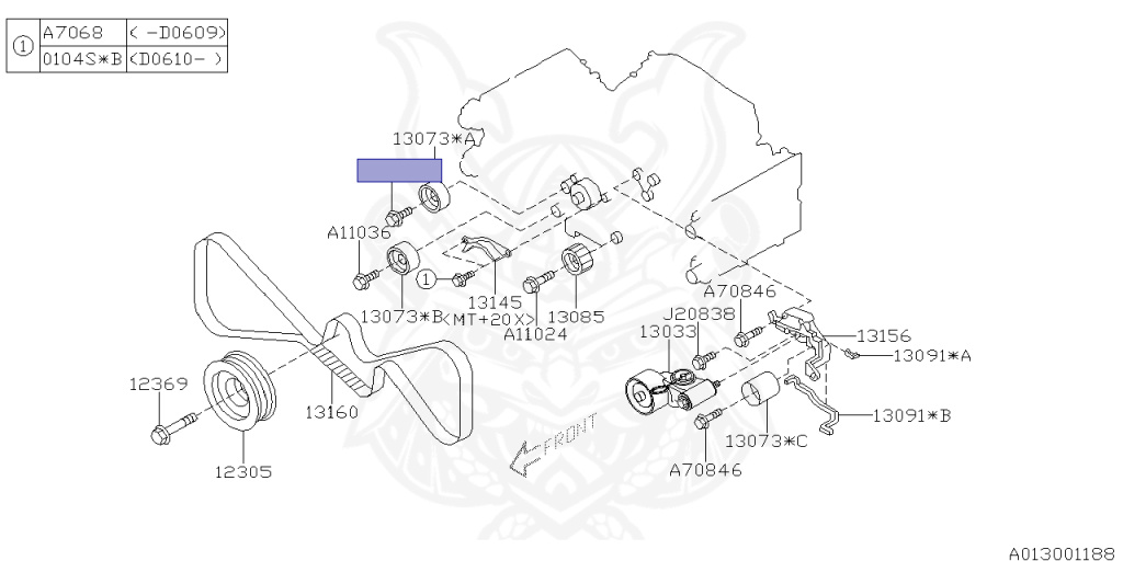 Subaru - Legacy B4 - BL5 - Jan-2003 - 20GT - Sedan - 4W - 5-speed automatic transmission - Right hand - EJ20