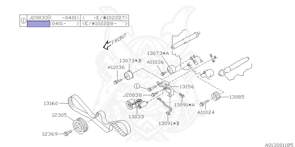 Subaru - Legacy Touring Wagon - BP5 - Jan-2004 - 20GTB - Wagon - 4W - 5-speed automatic transmission - Right hand - EJ20