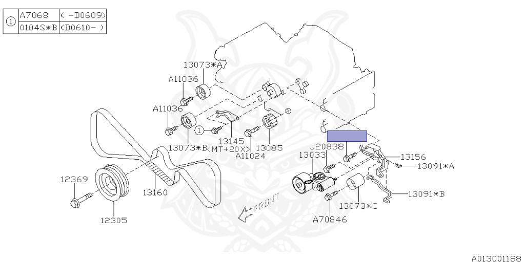 Subaru - Legacy B4 - BL5 - Jan-2003 - 20GT - Sedan - 4W - 5-speed automatic transmission - Right hand - EJ20
