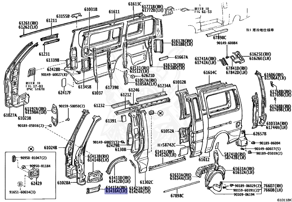 Toyota - Hiace - LH129V - 1994 - DX TYPE - 4-DOOR - Automatic - 3L