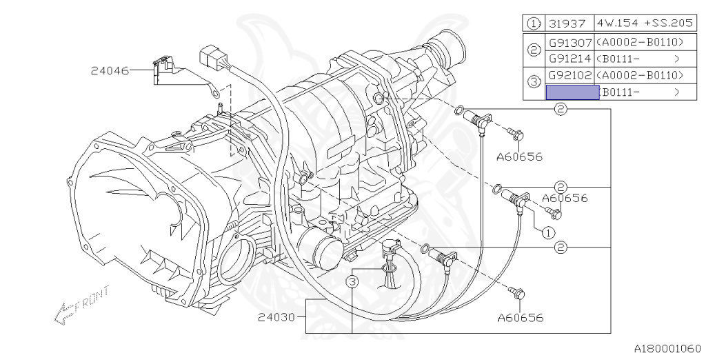 Subaru - Impreza WRX - GDA - Jan-2004 - Dec-2005 - WRXWRL - Sedan - 4W - Sport Shift - Right hand - EJ205