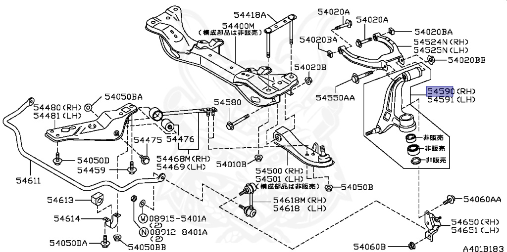 Nissan - Skyline - R34 25GTT - ER34 - 1998 - 25GT TURBO - 2-door hardtop (2K) - AUTOMATIC-FLOOR SHIFT(AT.F4) - Hi-Cas 2-Link (HI.2WD) - RB25DET