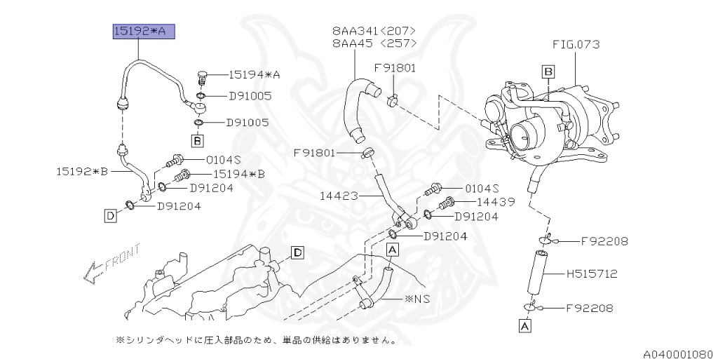 Subaru - Impreza WRX STI - GRB - Jan-2007 - STI - Wagon - 4W - 6-speed manual transmission - Right hand - EJ20T