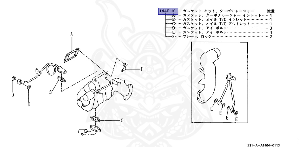 Nissan - Fairlady Z - Z31 - 1987 - ZX - AUTOMATIC TRANSMISSION(AT) - T-bar roof (KZ#) - VG30T