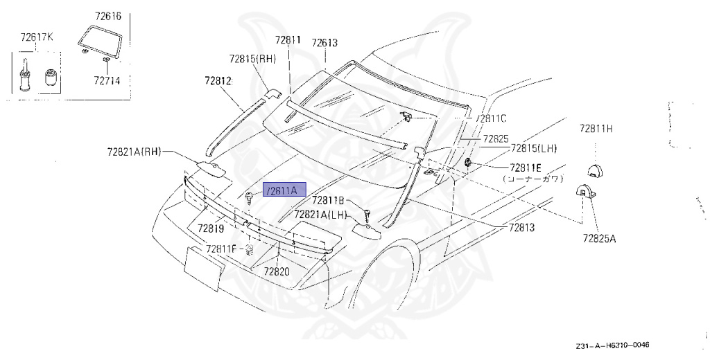 Nissan - Fairlady Z - Z31 - 1986 - ZR - MANUAL TRANSMISSION(MT) - T-bar roof (KZ#) - VG30D