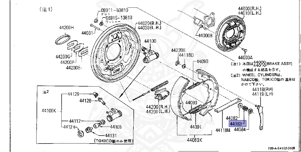 Nissan - Datsun - 720 - 1981 - DELUXE TYPE - Temporary Track (TL) - 4 WHEEL DRIVE(4WD) - 5 SPEED MANUAL TRANS(F5) - L18S