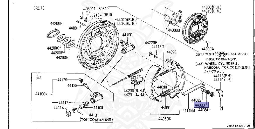 Nissan - Datsun - 720 - 1980 - GL TYPE - KING CAB(KC) - 2 WHEEL DRIVE(2WD) - 4 SPEED T/M COLUMN SHIFT(R4) - L18S