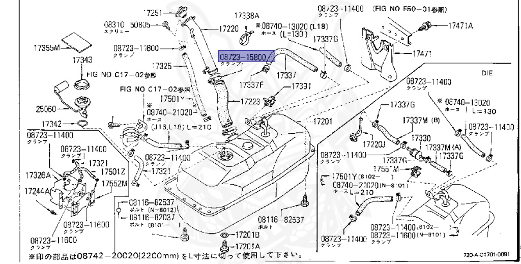 Nissan - Datsun - 720 - 1981 - DELUXE TYPE - Temporary Track (TL) - 4 WHEEL DRIVE(4WD) - 5 SPEED MANUAL TRANS(F5) - L18S