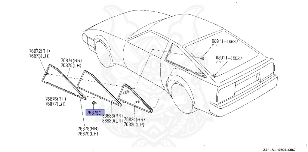Nissan - Fairlady Z - Z31 - 1986 - Z - MANUAL TRANSMISSION(MT) - HIYOJYUN ROOFU (Z#) - VG20T