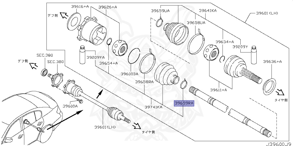 Nissan - Skyline - V36 - 2013 - 250GT - SEDAN(S) - 2-link (2WD/STD) - 7 SPEED AUTOMATIC TRANS(7AT) - VQ25HR