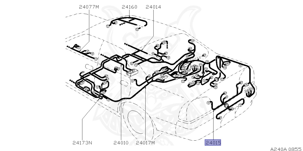 Nissan - Skyline - R34 GT - HR34 - 1999 - 20GT - 4 DOOR SEDAN(4S) - AUTOMATIC-FLOOR SHIFT(AT.F4) - No high-speed casters, 2-link drive (IRS.2WD) - RB20DE