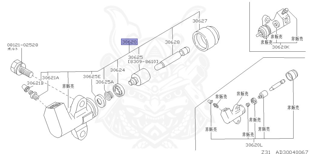 Nissan - Fairlady Z - Z31 - 1988 - ZR - AUTOMATIC TRANSMISSION(AT) - T-bar roof (KZ#) - VG30D