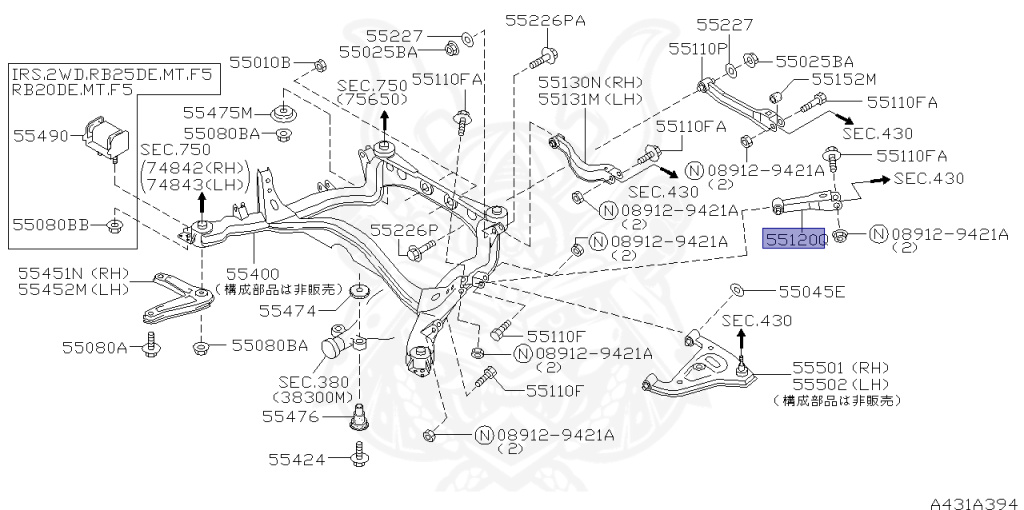 Nissan - Skyline - R34 GT - HR34 - 1998 - 20GT - 4 DOOR SEDAN(4S) - AUTOMATIC-FLOOR SHIFT(AT.F4) - High-speed 2-link (IRS.2WD) - RB20DE