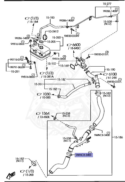 9WNC-B3-400 - Mazda - HOSE CLAMP - Nengun Performance