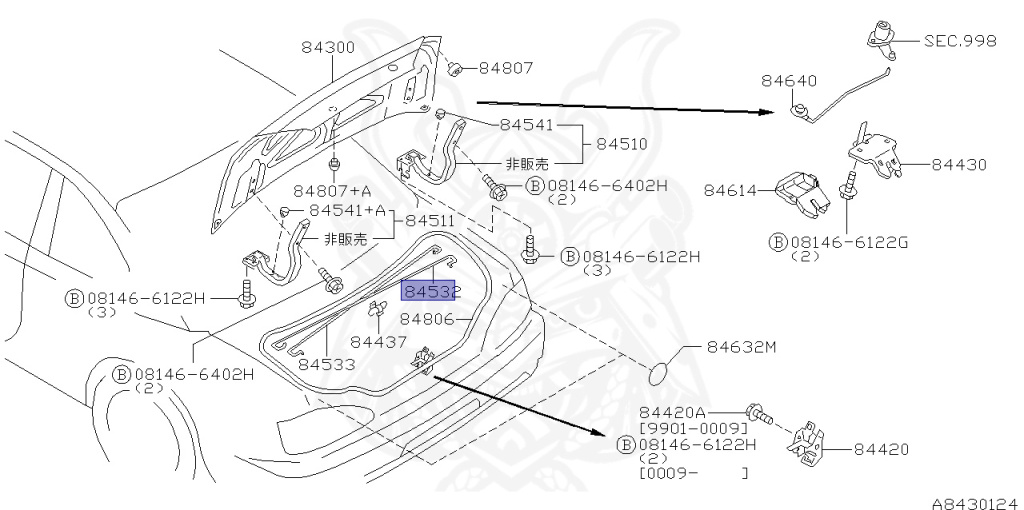 Nissan - Silvia - S15 - 1999 - SPEC R - HARDTOP(K) - AUTOMATIC-FLOOR SHIFT(AT.F4) - TWO WHEELS STEERING(2WS) - SR20DET