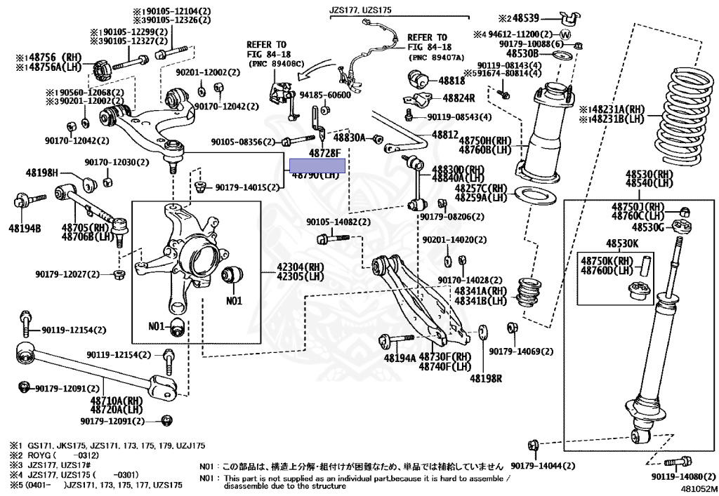 Toyota - Majesta - JZS175 - 2000 - ATHLETE G TYPE - SEDAN - Automatic - 2JZFSE