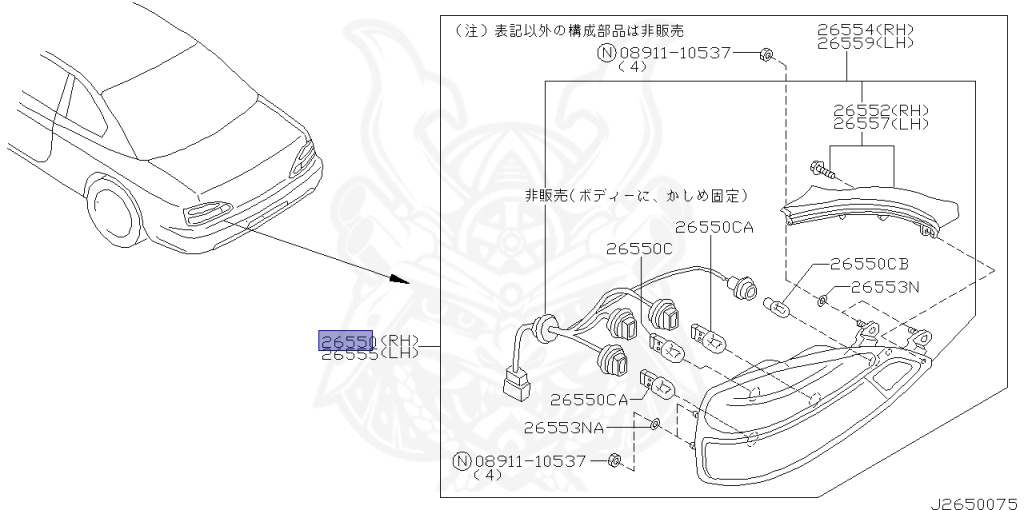 Nissan - Silvia - S15 - 2001 - SPEC R - HARDTOP(K) - AUTOMATIC-FLOOR SHIFT(AT.F4) - TWO WHEELS STEERING(2WS) - SR20DET