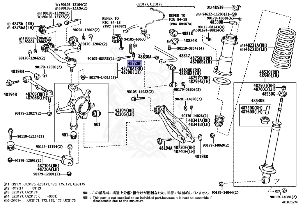 Toyota - Crown - JZS171W - 2000 - ATHLETE V TYPE - WAGON - Automatic - 1JZGTE