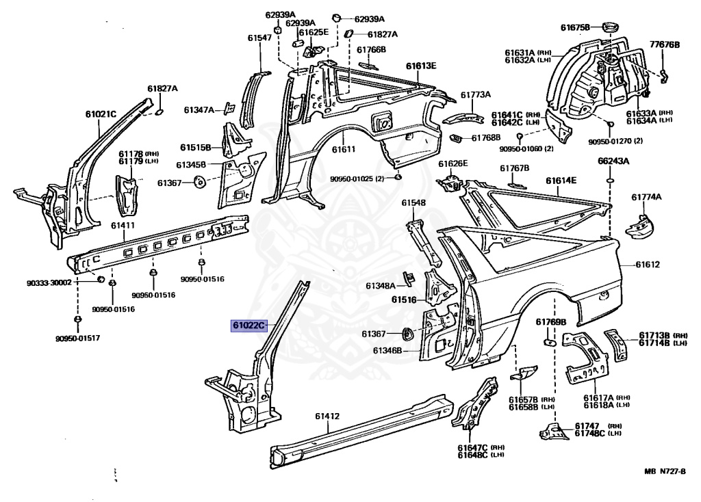 Toyota - Supra A70 MKIII - MA70 - 1990 - GT TURBO TYPE - LIFTBACK (AERO TOP) - Automatic - 7MGTEU