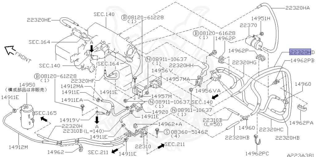 Nissan - Skyline - R34 GT - HR34 - 1999 - 20GT - 4 DOOR SEDAN(4S) - AUTOMATIC-FLOOR SHIFT(AT.F4) - No high-speed casters, 2-link drive (IRS.2WD) - RB20DE
