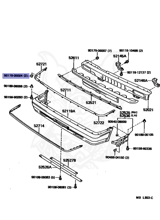 90179-05004 - Toyota - Nut - Nengun Performance