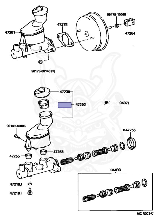 47299-20060 - Toyota - STRAINER, BRAKE MASTER CYLINDER RESERVOIR