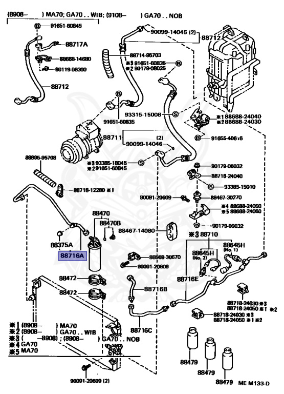 Toyota - Supra A70 MKIII - MA70 - 1990 - GT TURBO TYPE - LIFTBACK (AERO TOP) - Manual - 7MGTEU