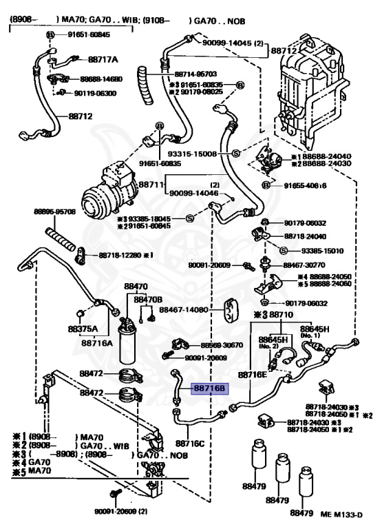 Toyota - Supra A70 MKIII - MA70 - 1990 - GT TURBO TYPE - LIFTBACK (AERO TOP) - Manual - 7MGTEU