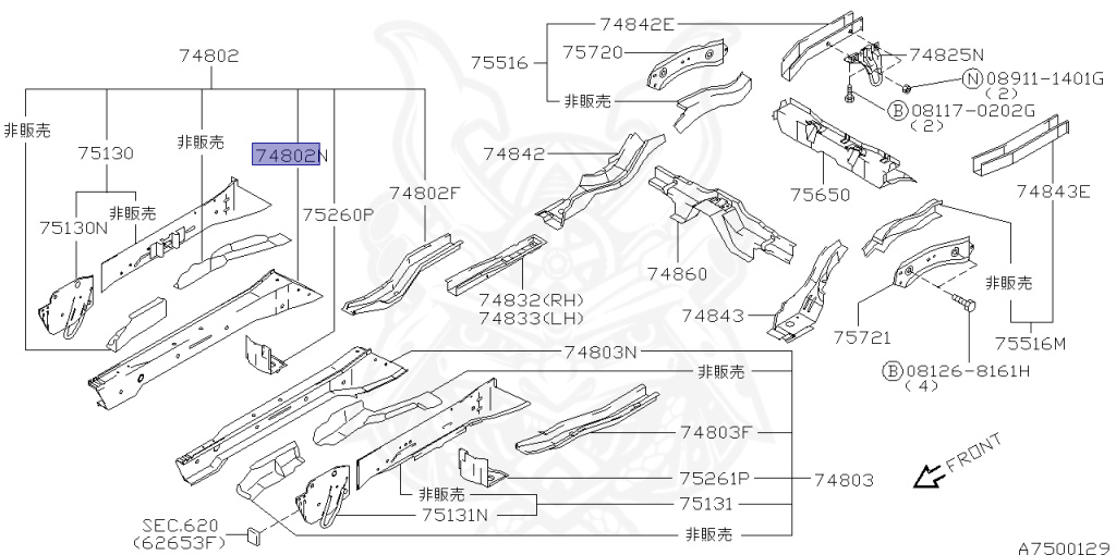 Nissan - Silvia - S14 - 1997 - QS - HARDTOP(K) - AUTOMATIC TRANSMISSION(AT) - FOUR WHEELS STEERING(4WS) - SR20DE