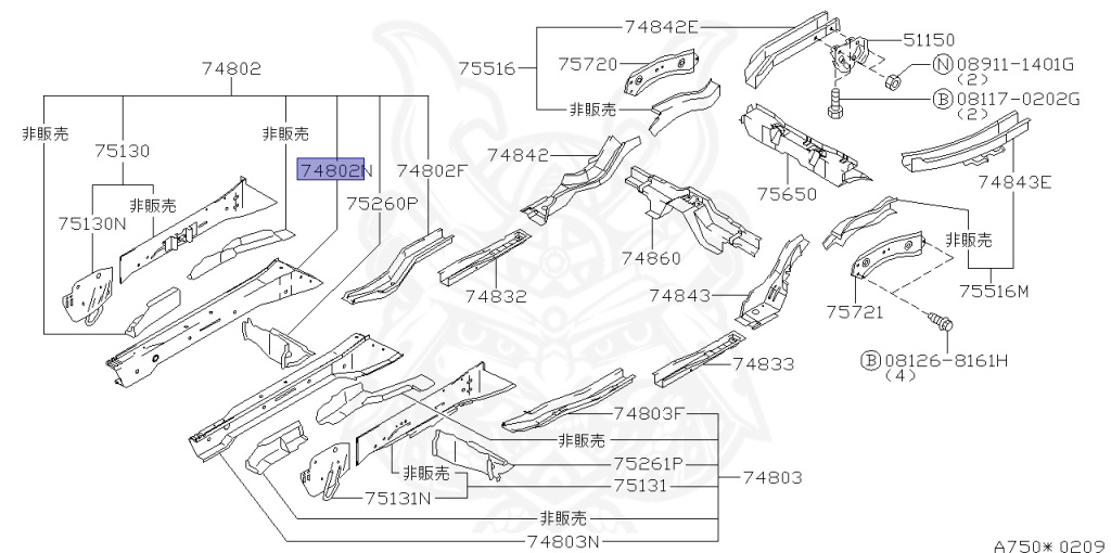Nissan - Silvia - S15 - 1999 - SEDAN - HARDTOP(K) - MANUAL TRANS 5-SPEED(MT.F5) - TWO WHEELS STEERING(2WS) - SR20DE