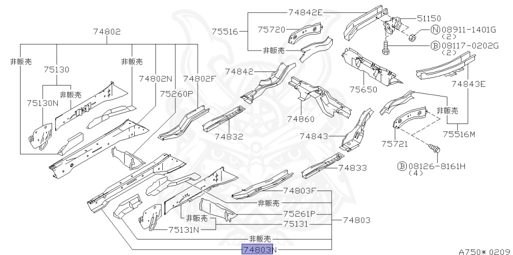 Nissan - Silvia - S15 - 1999 - SPEC S - HARDTOP(K) - MANUAL TRANS 5-SPEED(MT.F5) - TWO WHEELS STEERING(2WS) - SR20DE