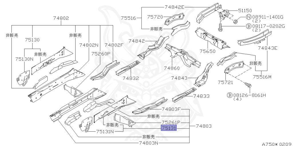Nissan - Silvia - S15 - 1999 - SPEC S - HARDTOP(K) - MANUAL TRANS 5-SPEED(MT.F5) - TWO WHEELS STEERING(2WS) - SR20DE