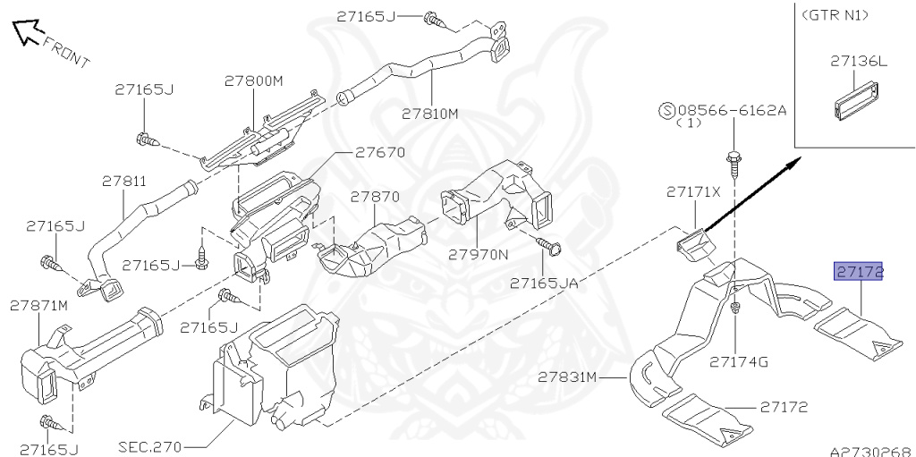 Nissan - Skyline GT-R - BNR34 - 2000 - GT-R V-Spec - 2-door hardtop (2K) - MANUAL MISSION 6-SPEED(MT.F6) - HI-4WD (High-Casting System) - RB26DETT