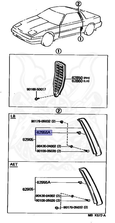 Toyota - Supra A70 MKIII - GA70 - 1986 - GT TURBO TYPE - LIFTBACK (AERO TOP) - Manual - 1GGTEU