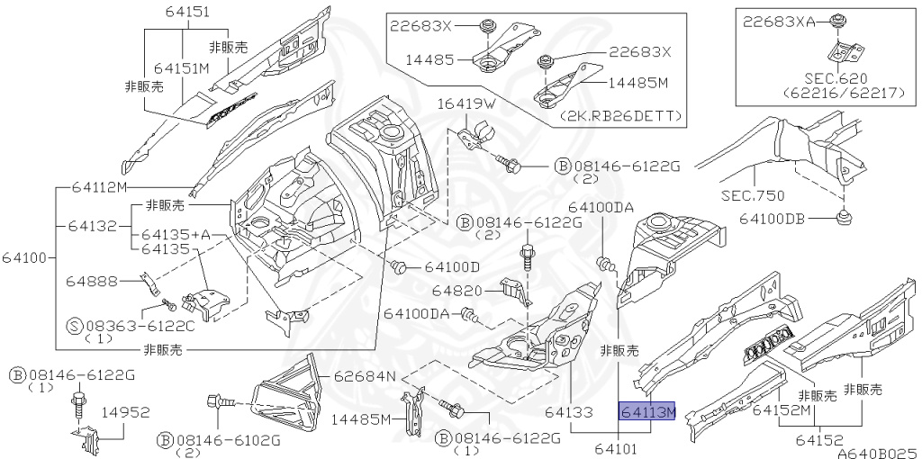 Nissan - Skyline GT-R - BNR34 - 2001 - GTR TYPE - 2-door hardtop (2K) - MANUAL MISSION 6-SPEED(MT.F6) - HI-4WD (High-Casting System) - RB26DETT