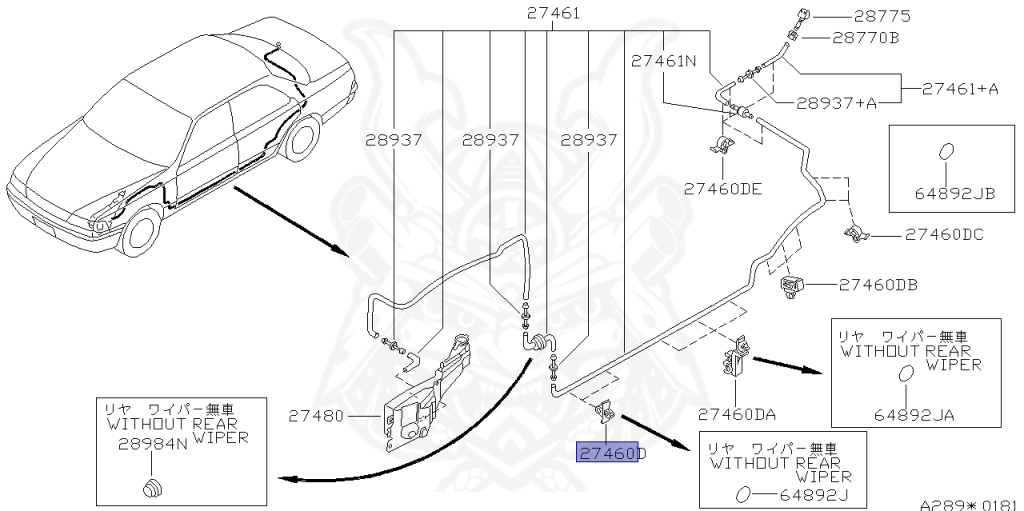 Nissan - Laurel - C34 - 1993 - Medallist V/GS - HARDTOP(K) - 2 WHEEL DRIVE(2WD) - 5 SPEED A/T(AT.F5) - IRS TYPE(IRS) - RB25DE