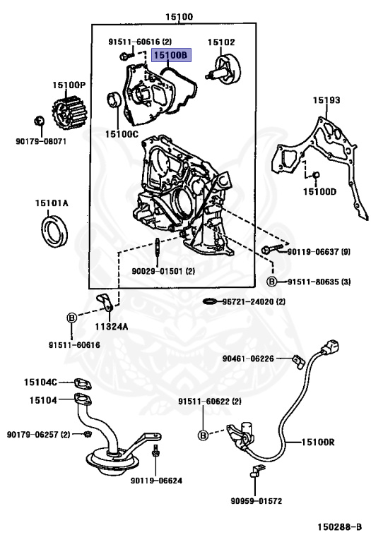 は 15188-74050 - Toyota - O-Ring (for Oil Pump) - Nengun